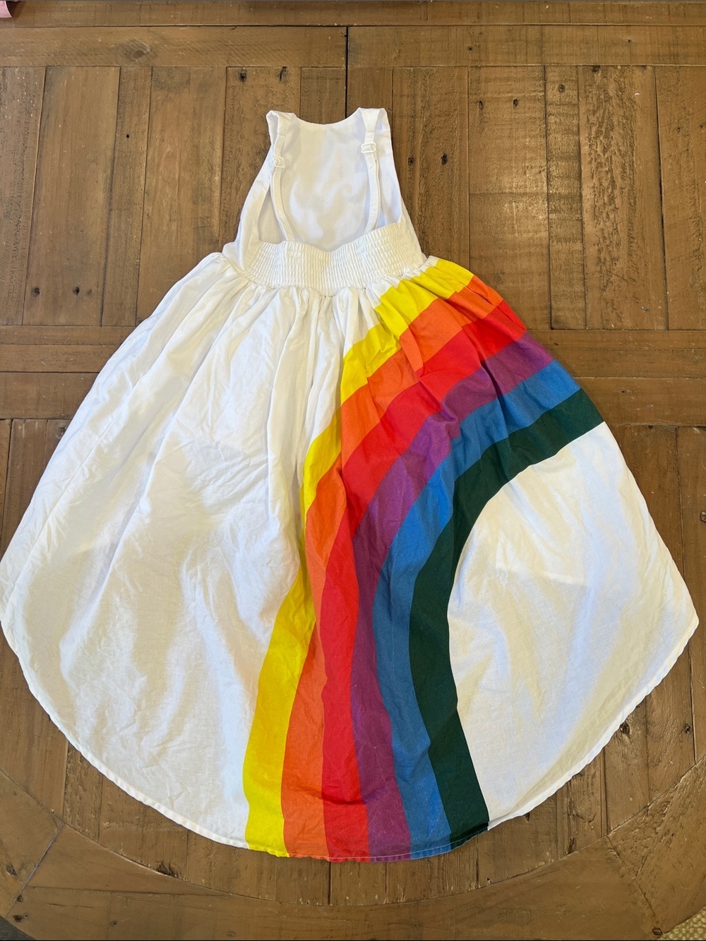 Pleiades high low hem rainbow maxi dress 2T - Picture 5 of 7
